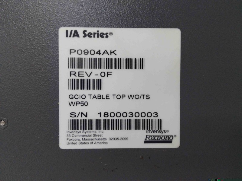 FOXBORO P0904AK I/O Interface Module(图5) P0904AK (6).png