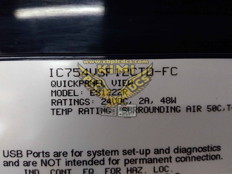 IC754VSF12CTD 12-inch Color Touchscreen HMI QuickPanel Operator Interface--KIMI(图4) IC754VSF12CTD (3).jpg