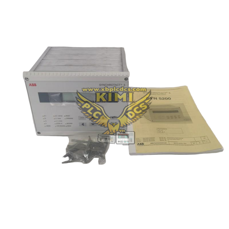 SYNCHROTACT5 3BHB006713R0217 Automatic Synchronizing Relay--KIMI(图1) ABB SYNCHROTACT5 3BHB006713R0217 (1).jpg