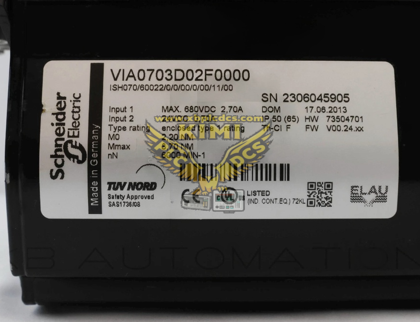 Elau VIA0703D02F0000 ISH070/60022/0/0/00/0/00/11/00 Servo Motor Origina New In Stock(图2) image.png