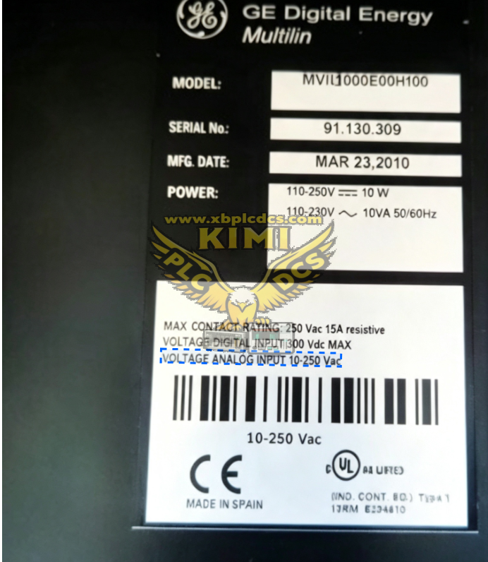 GE Vernova MIVII3000E00HI00 Voltage & Frequency Numerical Protection Relay Document(图1) image.png