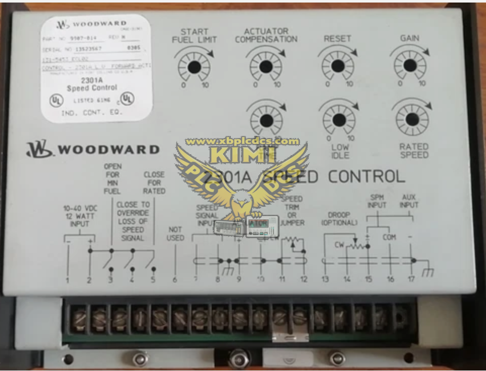 Woodward 9907‑014 2301A Analog Speed Governor(图1) image.png