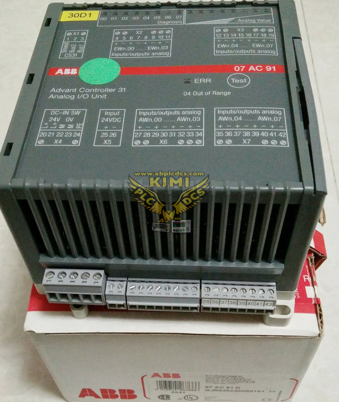 ABB 07AC91 (GJR5252300R0101) CS31 Remote Analog I/O Module(图1) image.png