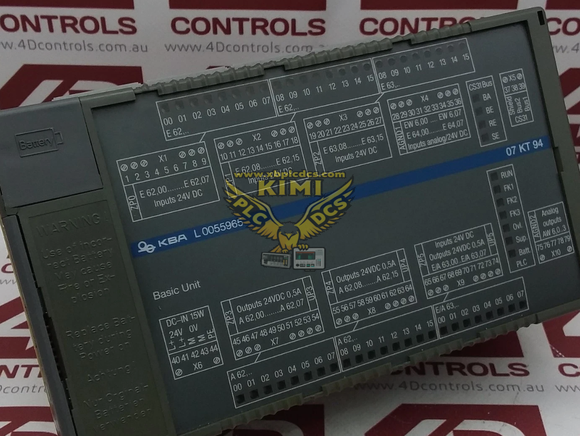 ABB 07KT94 (GJR5252100R3261) Advant Controller AC31‑90 CPU Basic Unit(图1) image.png