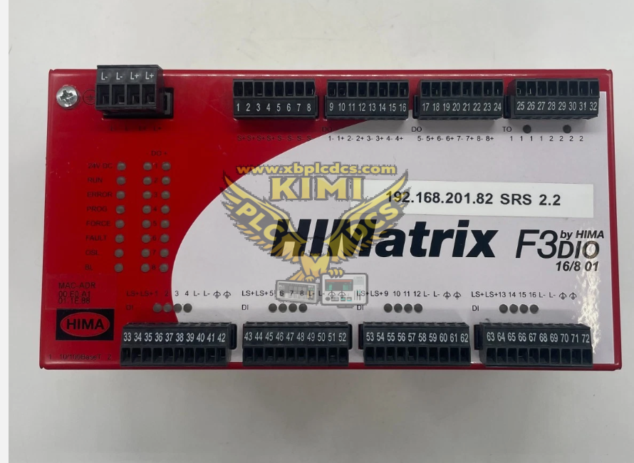 F3DIO20/802 982200484 HIMA HIMatrix SILworX Mixed Safety Digital I/O Remote Module(图1) image.png