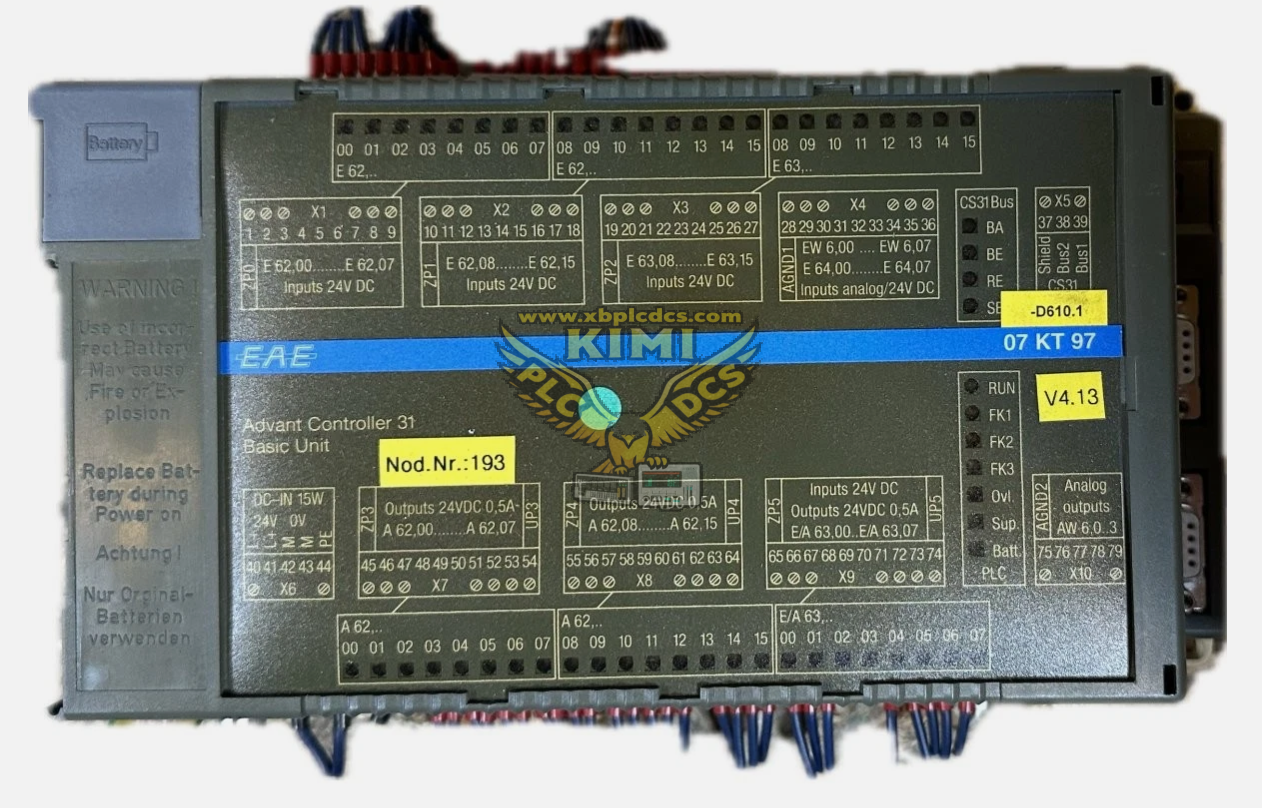 ABB 07KT97F1 (GJR5253000R0160) PLC Central Unit(图1) image.png