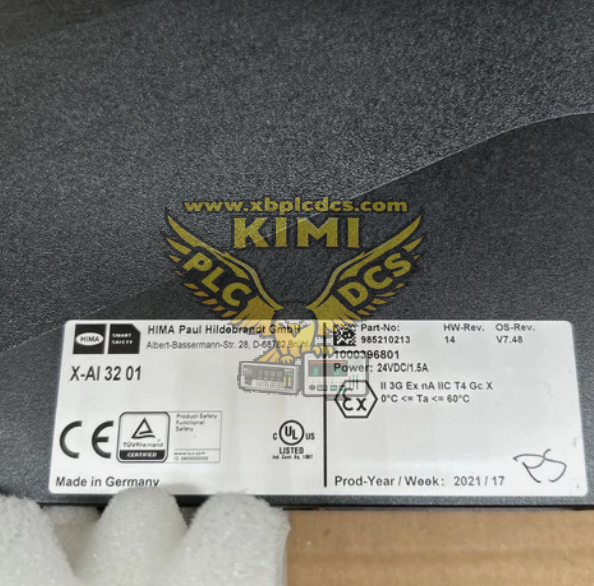 HIMA X-AI3201 32-Channel Safety Analog Input Module(图1) image.png