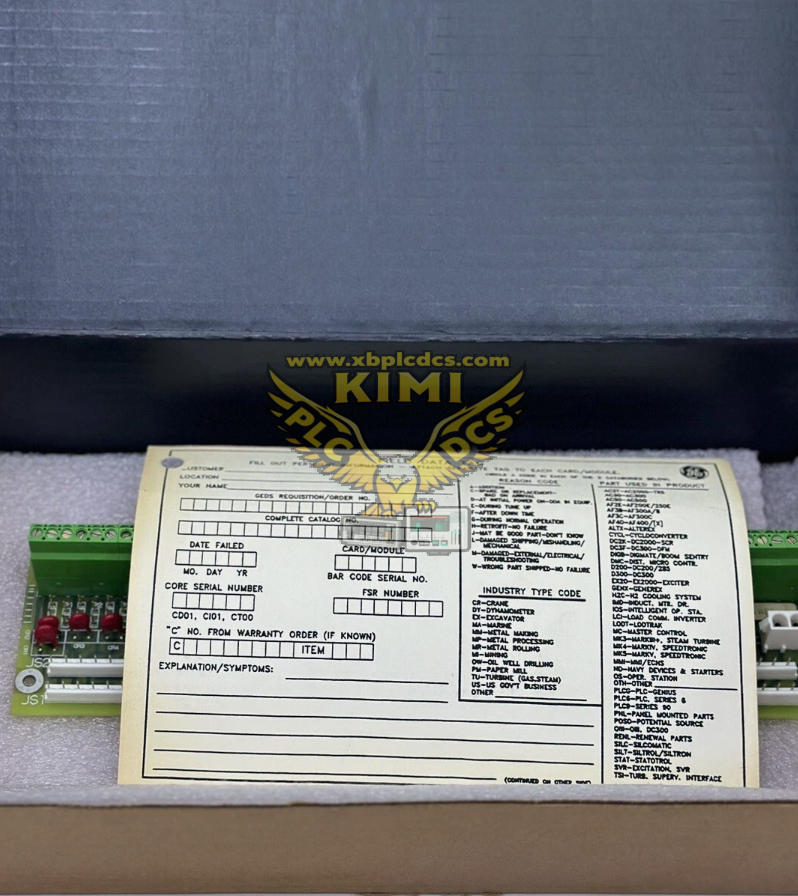 GE DS200TBQCG1A Mark V RST Analog Termination Board(图1) image.png