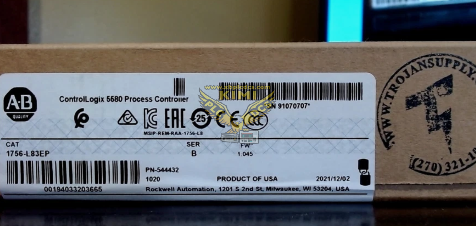 A-B 1756-L83EP PLC Processor Module(图1) image.png