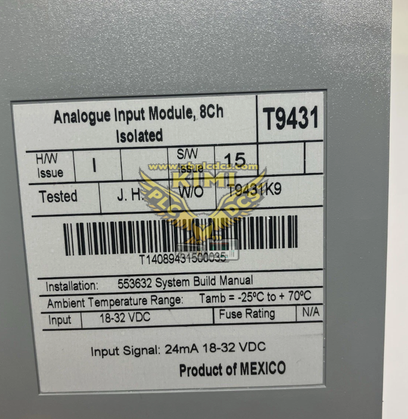 ICS Triplex T9431 Product Brief Description(图1) image.png