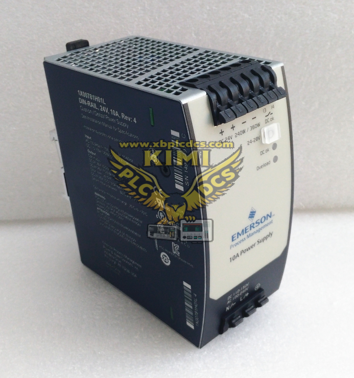 Emerson 1X00781H01L Ovation DIN-Rail 24VDC Power Supply Module(图1) image.png