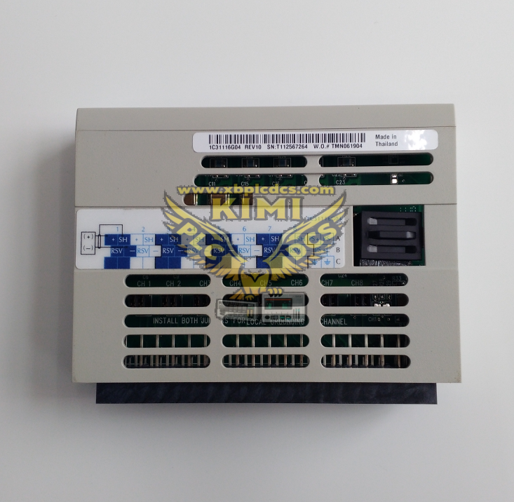 Emerson 1C31116G04 Ovation 8-CH Thermocouple / Millivolt Analog Input Personality Module(图1) image.png