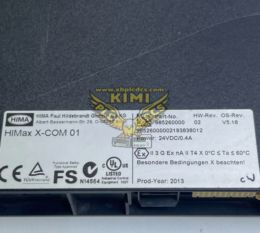 HIMA / HIMAX X-COM 01/ PN: 985260000(图1) image.png