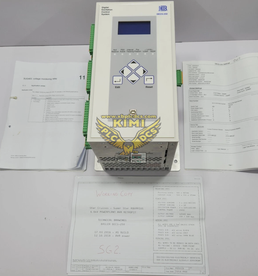Basler Electric DECS-250 CN1SN1N Digital Excitation Control System(图1) image.png