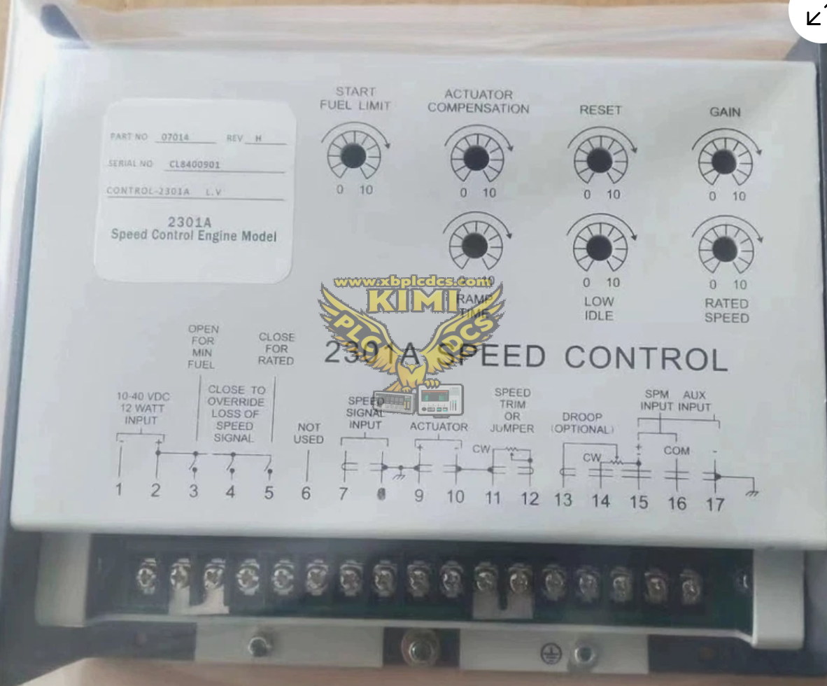 Woodward 9907‑014 (2301A) Speed and Load Sharing Controller(图1) image.png