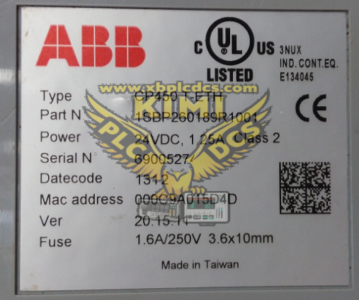 ABB CP450T-ETH CP450 Control Panel(图2) image.png